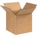 Bsc Preferred 6 x 6 x 6'' Multi-Depth Corrugated Boxes, 25PK MD666